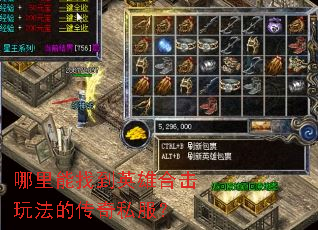 �������ҵ�Ӣ�ۺϻ��淨�Ĵ���˽����