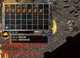 传奇新服哪个BOSS掉落35级技能书? 传奇新服哪个BOSS掉落35级技能书?