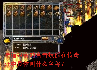 法道组合的合击技能在传奇sf中具体叫什么名称? 法道组合的合击技能在传奇sf中具体叫什么名称?